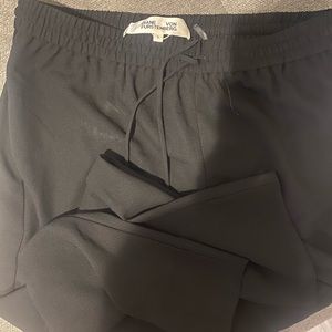 Diane von furstenberg black track pants